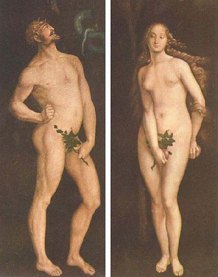 Hans Baldung Grien Adam und Eva oil painting image